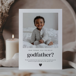 Will You Be My Godfather Photo Proposal Invitation