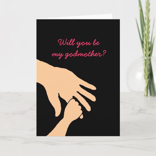 will you be my godmother card (Front)