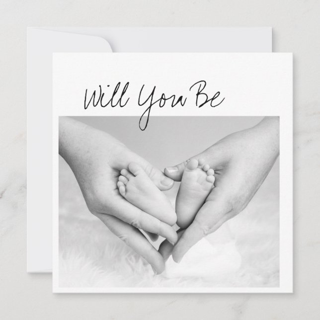 Will You Be My Godparent? Proposal Card (Front)
