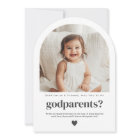 Will You Be My Godparents Arch Photo Proposal