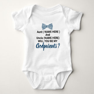 Will You Be My GODPARENTS? Baby Boy Baby Bodysuit