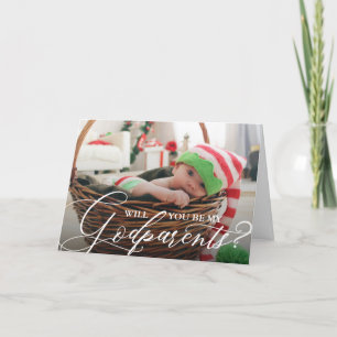 Will you be my Godparents Photo Card