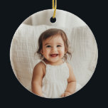 Will You Be My Godparents Photo Proposal Ceramic Ornament<br><div class="desc">Looking for a sweet and meaningful way to ask a loved one to be your baby's Godparents? This modern, minimalist design is the perfect way to pop the question! Whether you're asking a family member or close friends, this will help you create a heartfelt moment that they'll treasure forever, along...</div>