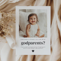 Will You Be My Godparents Photo Proposal