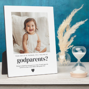 Will You Be My Godparents Photo Proposal Plaque