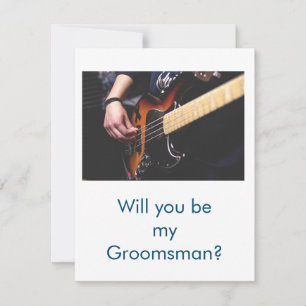 will you be my groomsman bachelorett proposal card