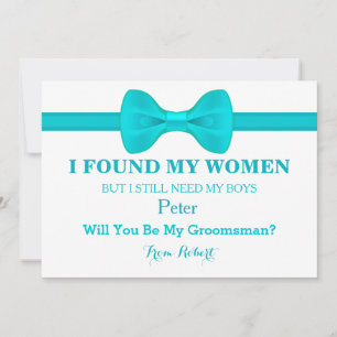 Will You Be My Groomsman Bow Tie Invitation
