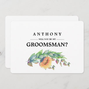 Will you be my Groomsman? Custom Invitations