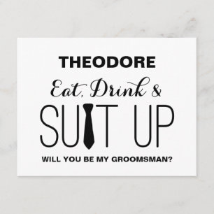 Will you be my Groomsman ?   Groomsman Invitation