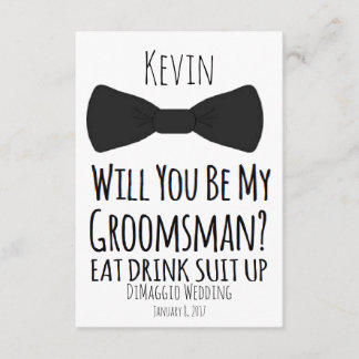 will you be my groomsman? Groomsmen Wedding Invite