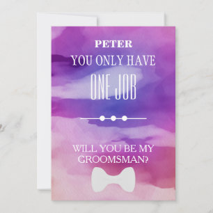 Will  You  Be My Groomsman? Invitation