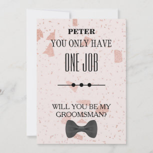 Will You Be My Groomsman? Invitation