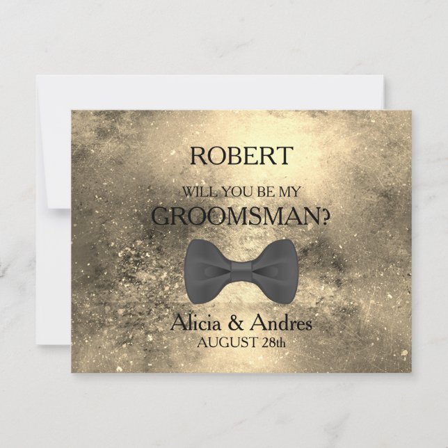 Will you be my Groomsman? Invitation (Front)