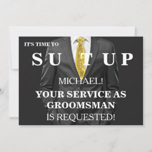Will You Be My Groomsman Invitation