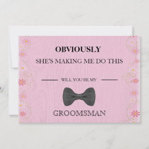 Will You Be My Groomsman? Invitation