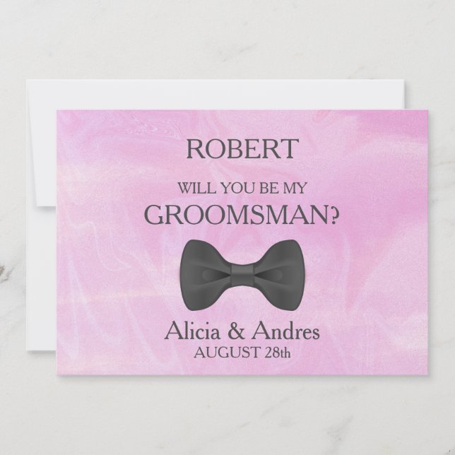 Will you be my Groomsman? Invitation (Front)