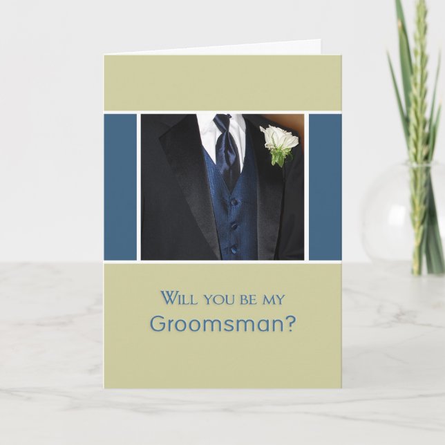 Will You Be My Groomsman? Invitation (Front)