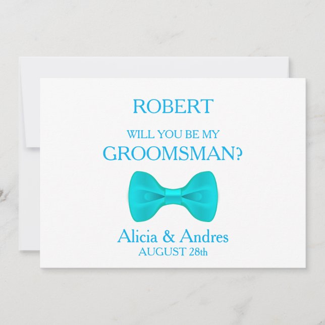 Will you be my Groomsman? Invitation (Front)