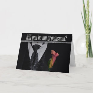 Will you be my groomsman? invitation