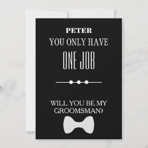 Will  You  Be My Groomsman? Invitation