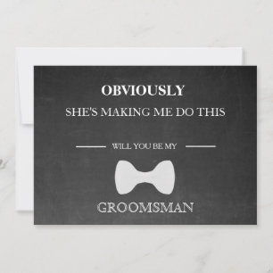 Will  You  Be My Groomsman? Invitation
