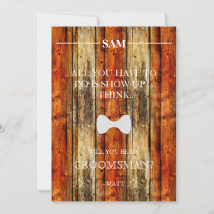 Will You Be My Groomsman? Invitation