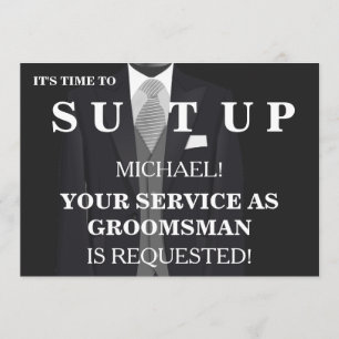Will You Be My Groomsman Invitation