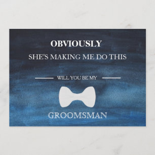 Will You Be My Groomsman? Invitation