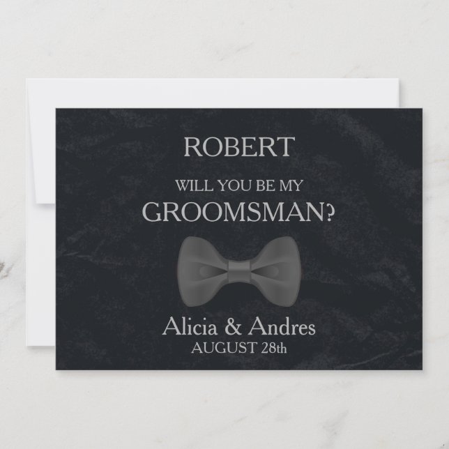 Will you be my Groomsman? Invitation (Front)