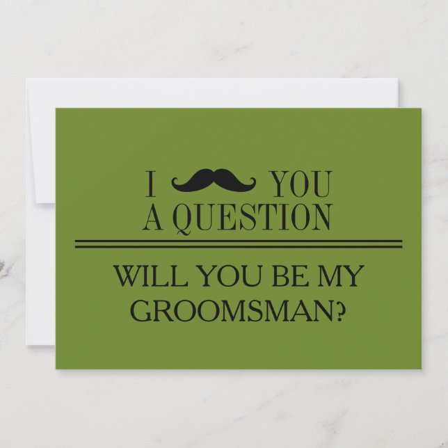Will you be my Groomsman? Invitation (Front)