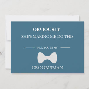Will  You  Be My Groomsman? Invitation
