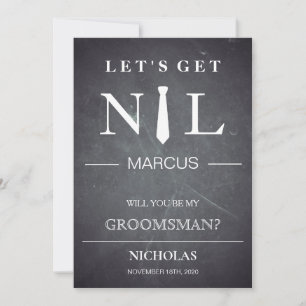 Will You Be My Groomsman? Invitation