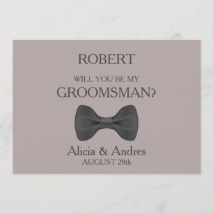 Will you be my Groomsman? Invitation