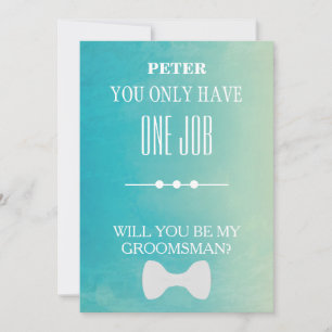 Will You Be My Groomsman? Invitation