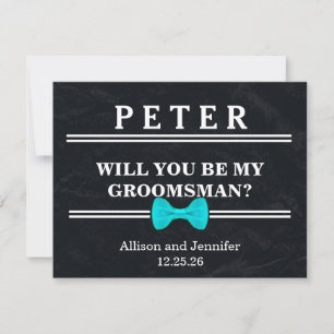 Will you be my Groomsman? Personalised Invitation