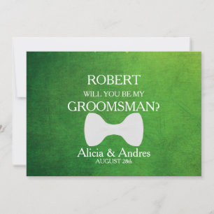 Will you be my Groomsman? Proposal Invitation