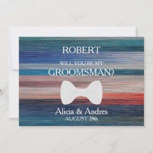 Will you be my Groomsman? Proposal Invitation