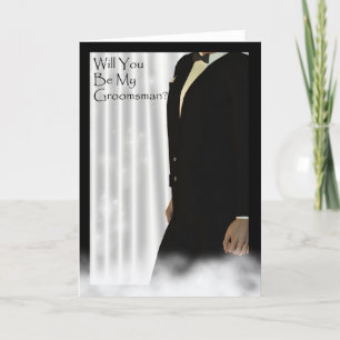 Will you be my Groomsman wedding invitation card