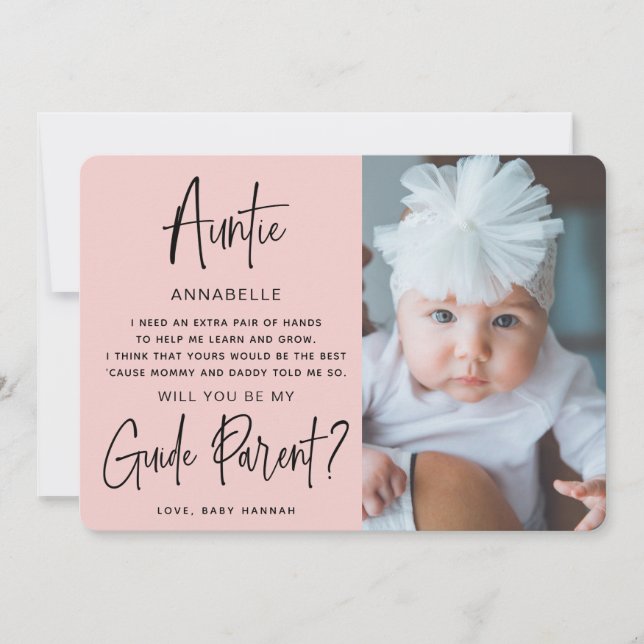 Will you be my Guide Parent Photo  (Front)