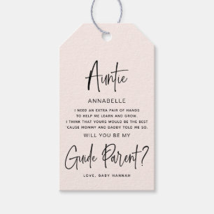 Will you be my Guide Parent Photo Gift Tags