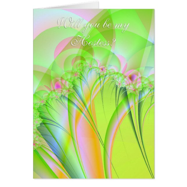 Will You Be My Hostess? Card (Front)