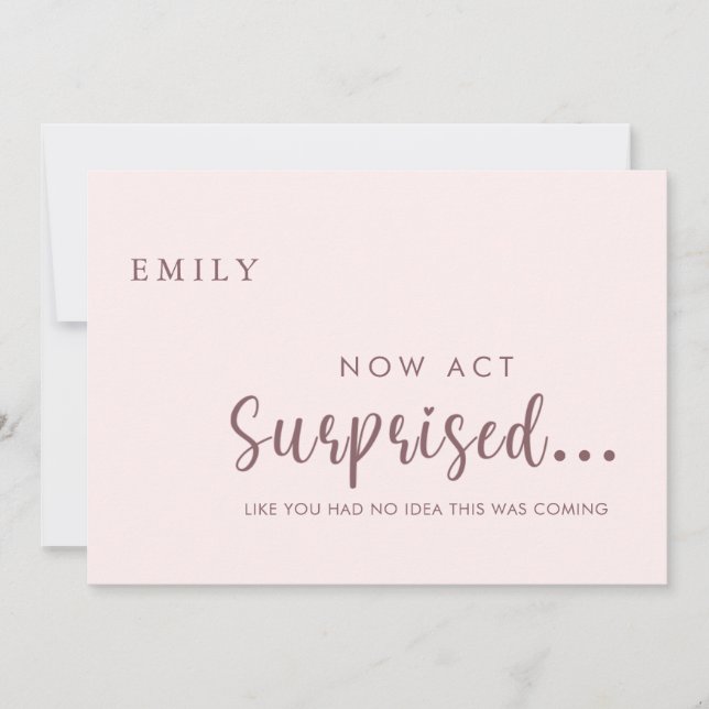 Will you be my Junior Bridesmaid Proposal Card (Front)