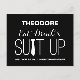 Will you be my Junior Groomsman ?   Groomsmen Invitation