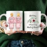 Will you be my Maid Honour? Girls In Robes Coffee  Coffee Mug<br><div class="desc">These gorgeous mugs will definitely wow your future bridal party! See the whole collection for more customisations!</div>