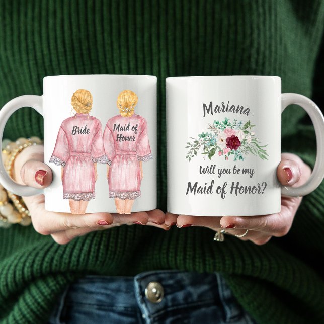 Will you be my Maid Honour? Girls In Robes Coffee  Coffee Mug (Creator Uploaded)