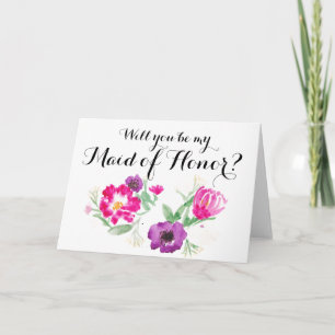 Will you be my Maid of Honor Card