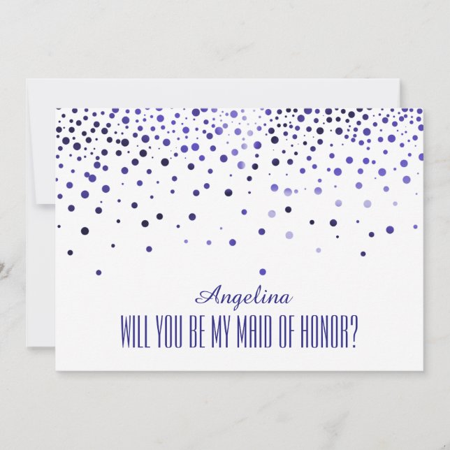 Will you be my MAID OF HONOR? Invitation (Front)