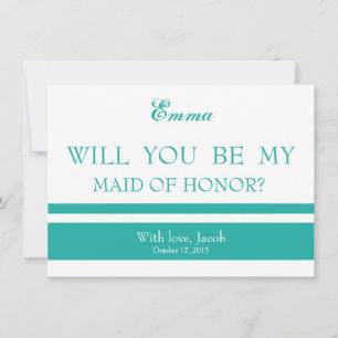 Will You Be My MAID OF HONOR Invitation