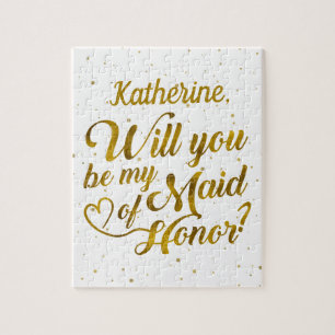 Will you be my maid of honor? jigsaw puzzle