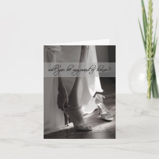 Will you be my maid of honour? card